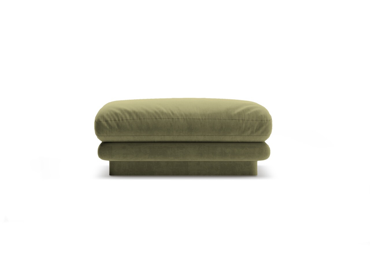 Taburet, Torino-184, Micadoni Home, 80x80x41 cm, catifea, verde deschis - imagine 5